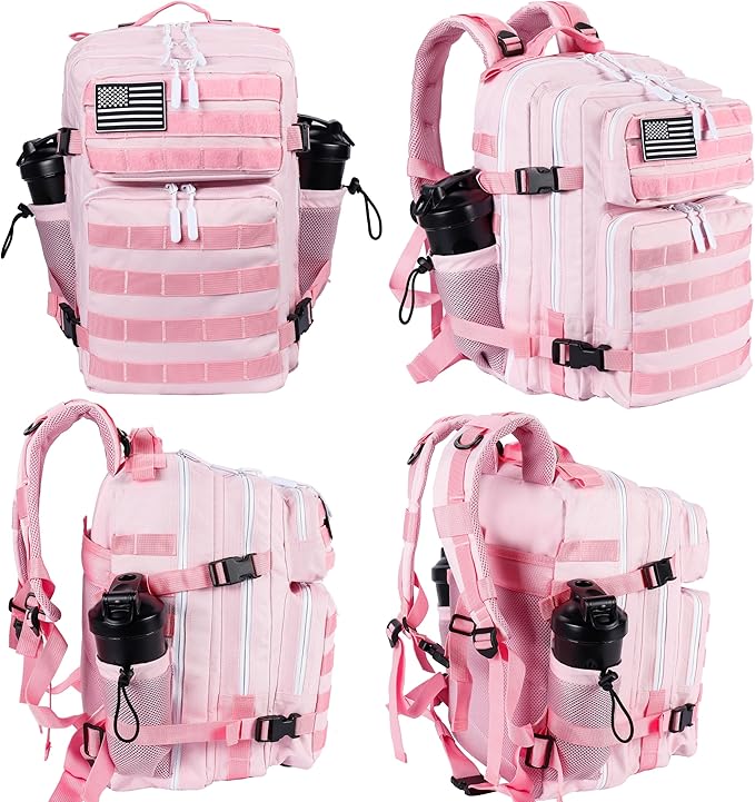LHI Tactical Military Backpack for Men and Women 25L/35L Army Assault Pack Bag Small Rucksack with Bottle Holder