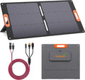 Solarapex 100W Portable Solar Panel IP67 Waterproof ETFE One-Piece Lamination 23.5% Efficiency Foldable Charger USB/Type-C/MC4/XT60/DC8020/Anderson Output for Power Station Camping RV