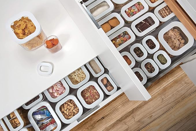 Rosti Modula Storage Box with Clear Lid 1500-Millilitre Capacity