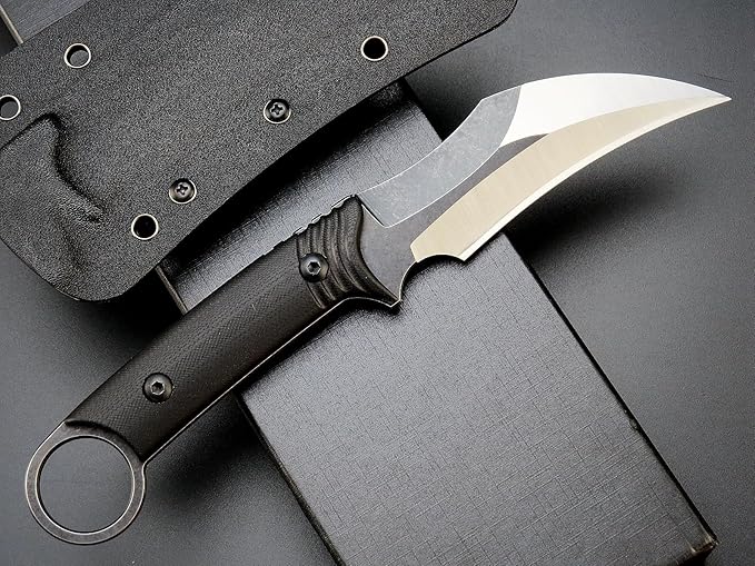 Eafengrow EF99 Fixed Blade Knife D2 Steel Blade G10 Handle Full Tang EDC Tool Knife for Outdoor Working Camping Hiking