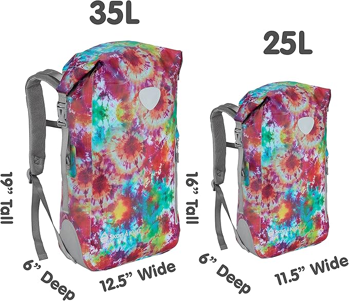 Skog Å Kust BackSak Heavy Duty Waterproof Backpack - Gear Bag for Sports Travel &amp More - 25 &amp 35 Liter Sizes
