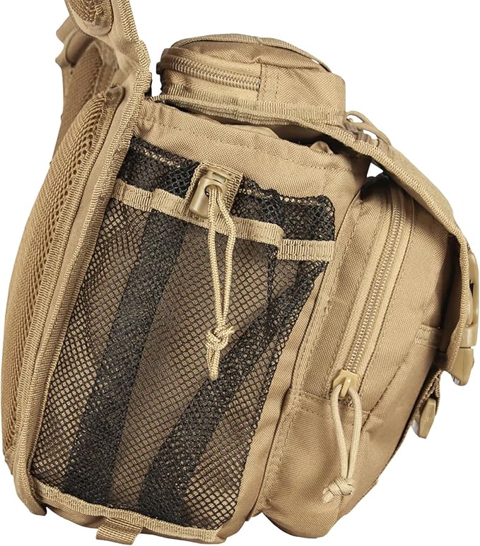 Fox Outdoor Products Advanced Tactical Hipster Crossbody Bag w/Concealed Storage Modular Pockets &amp Adjustable Carry System