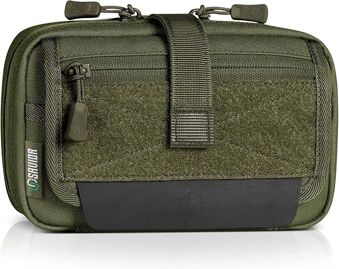 Savior Equipment IFAK Buddy Tactical First-Aid Kit Rip Away MOLLE Pouch Emergency EMT Utility Organization Medical Supply Carrier Outdoor Survival Travel Bag Attach to Backpack/Belt Loop