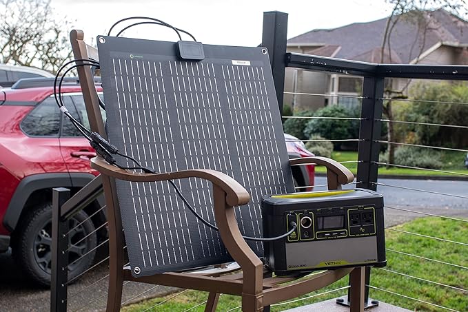 Lensunsolar 50W ETFE Flexible Solar Panel 23x21.1inch PERC 9BB 23.5%+ Efficiency Solar Cells for Campers RVs BoatsTent