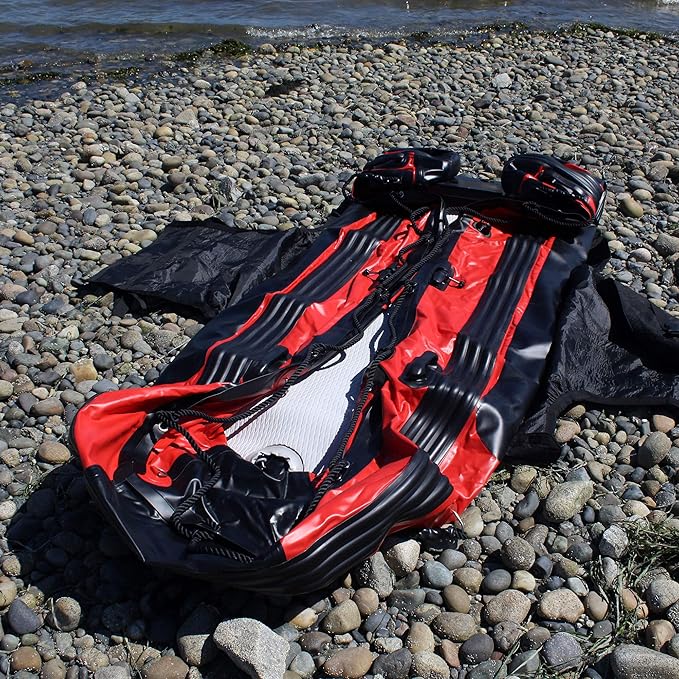 Seamax Foldable Inflatable Boat (Hull) Storage and Carrying Bag with Sunlitec Fabric Reflective Handles
