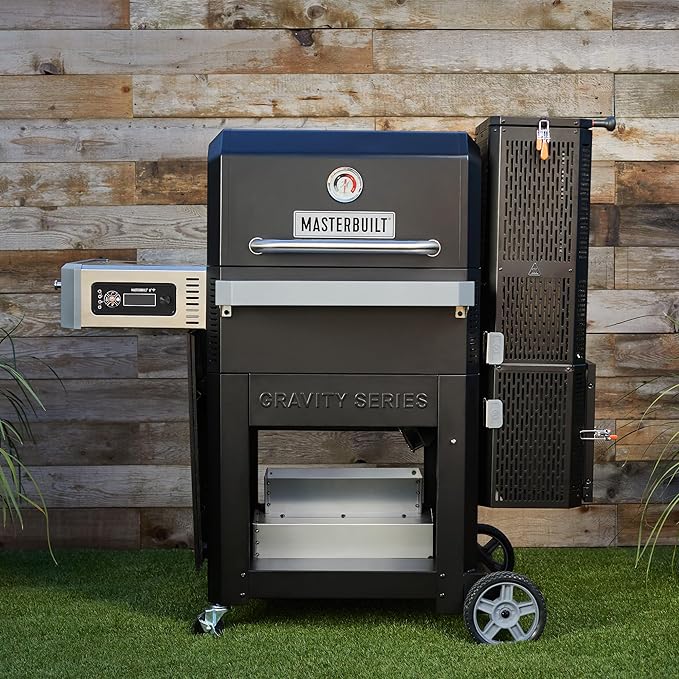 Masterbuilt® Gravity Series® 800 Smoker Grill - Charcoal Grill plus Griddle Insert Digital Control App Connectivity 800 Cooking Square Inches in Black Model MB20040221