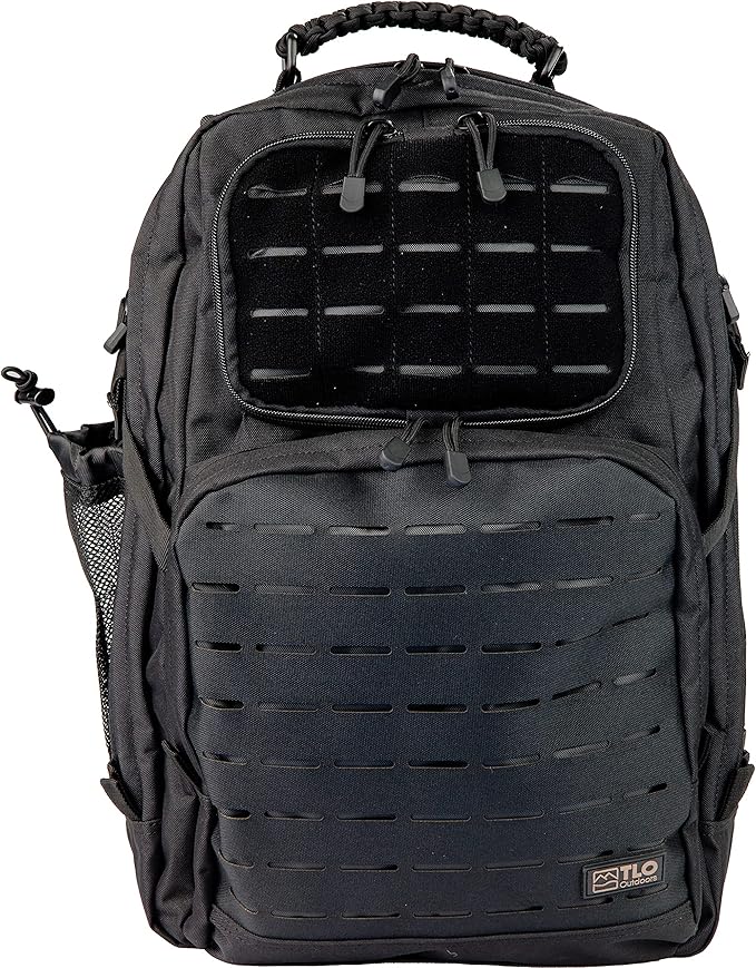 TLO Outdoors TacPack40L Tactical Backpack - Water Resistant 40 Liter Capacity Daypack Rucksack Gear Bag Laptop Bag