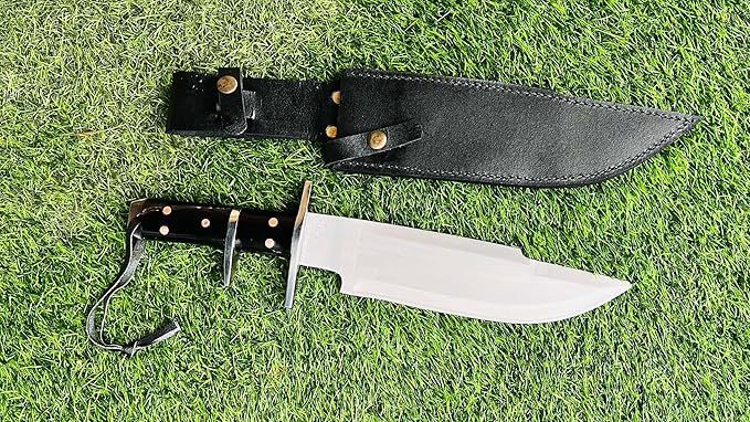 10 Unpolished carbon steel Tactical Knife - Hand Forged Full Tang Camping tool Knives