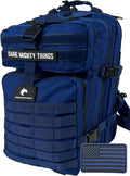 AMERICANPHOENIX 45L Elite Tactical Backpack | 3X Stronger Work &amp Military Backpack | Water Resistant and Heavy Duty | 3 Day MOLLE Bug Out Bag (Atlantic Blue)