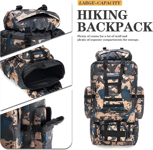 100L Camping Hiking BackpackMolle military Tactical rucksack backpackWaterproof Lightweight Hiking Backpack