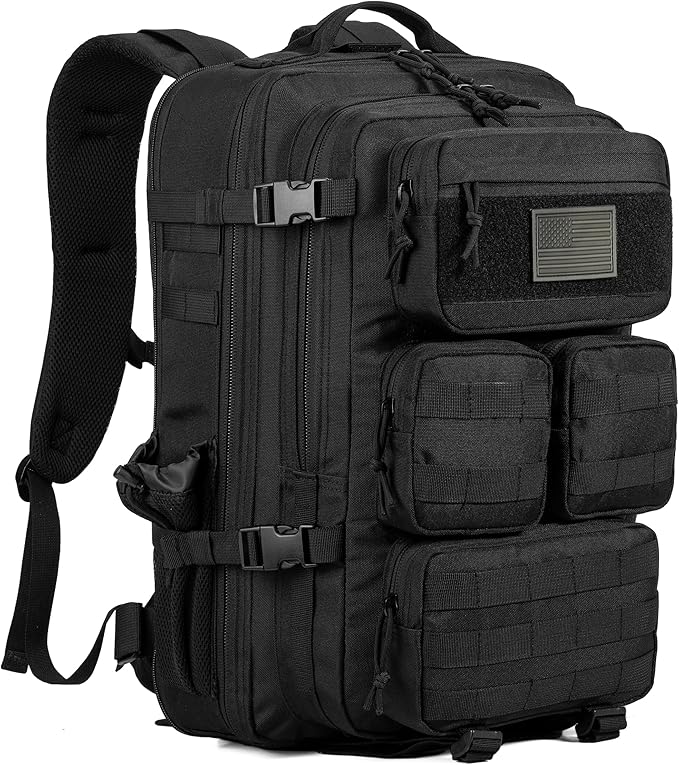 Tactical Backpack for Men 40/50L Expandable Military Backpack Waterproof MOLLE Hiking &amp Camping Rucksack Assault Pack &amp Bug Out Bag for Outdoor Work Backpack
