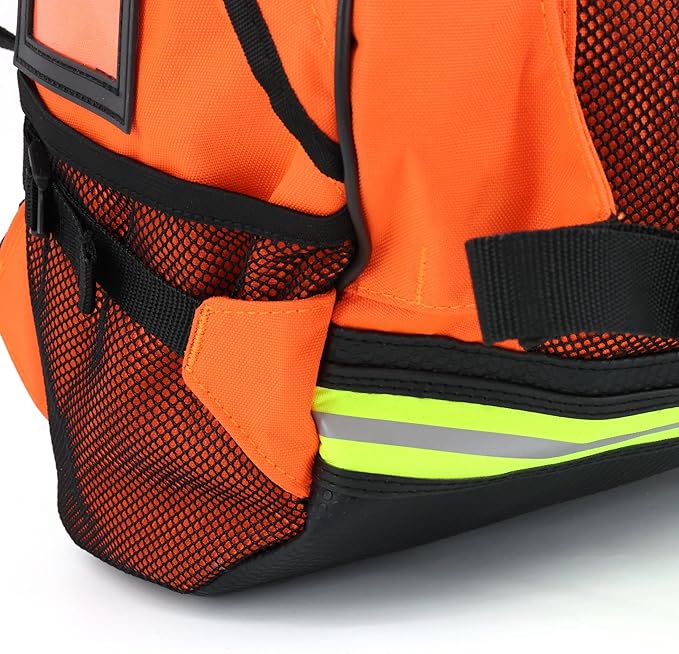 Lightning X LXMB40 Special Events EMT Trauma Backpack – First Responder Medical Backpack for BLS Gear Sporting Events Concerts &amp Emergency Response - Orange