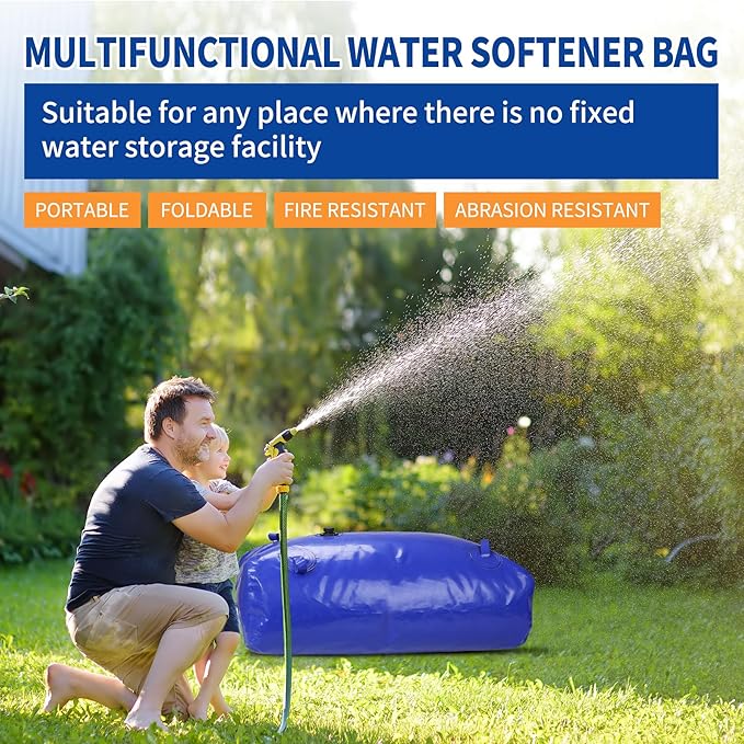 3000 L/792.5 gal Water Bladder Storage Containers Foldable Portable Water Tank Large Capacity Soft Water Bag Drought Resistance Fire Prevention Emergency Water