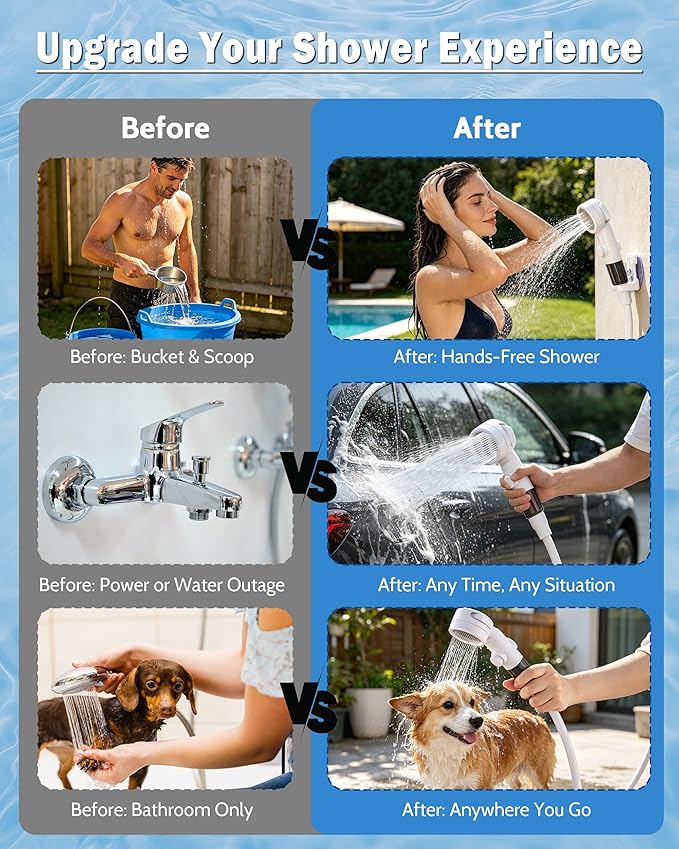 Subtoy Portable Camping Shower Outdoor Camp Shower