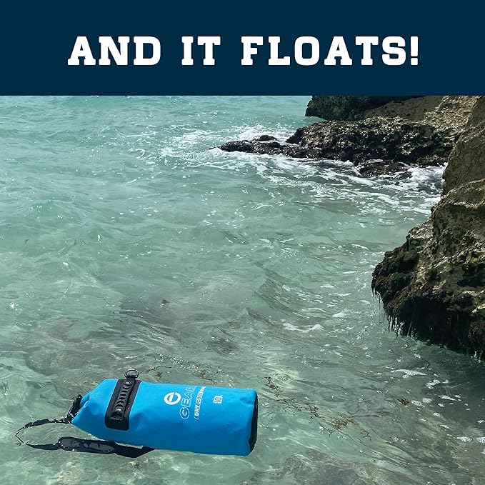 Enthusiast Gear Insulated Dry Bag Floating Cooler – 10L / 15L / 25L Roll Top Leak Proof Waterproof Collapsible with Padded Shoulder Strap - Perfect for Kayaking Fishing Beach