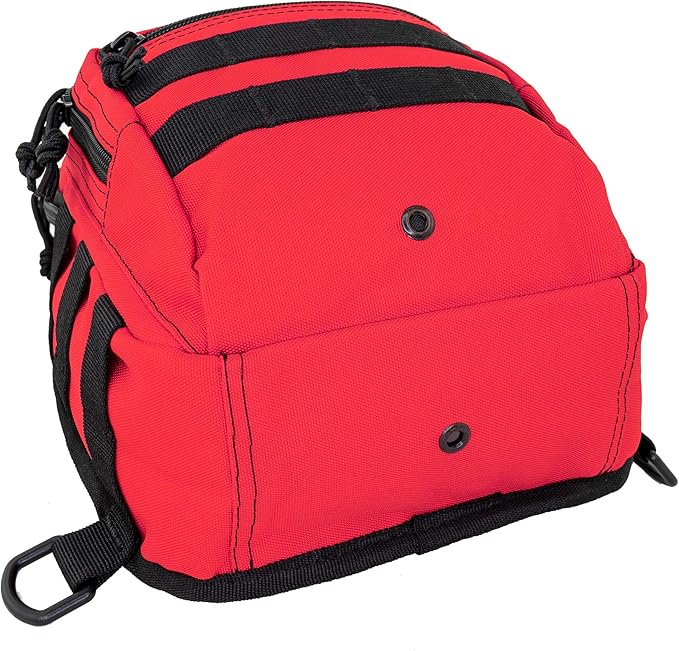 LINE2design First Aid Sling Backpack - Tactical EMS &amp Outdoor Rescue Bag - Red