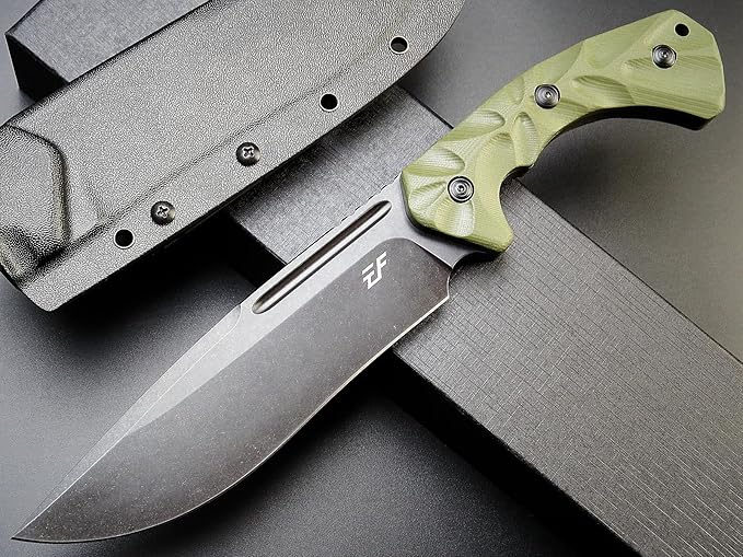 Eafengrow EF145 Fixed Blade Knife DC53 Steel Blade G10 Handle Full Tang EDC Tool Straight Knife for Working Camping Adventure