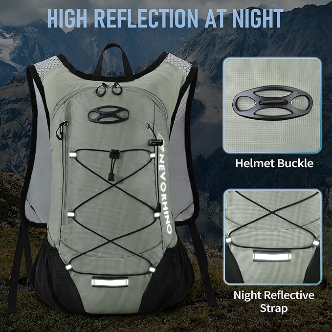 Lightweight Hydration Backpack Running Backpack with 2L Water Bladder Hydro Water Daypack for Cycling Hiking Rave for Men Women