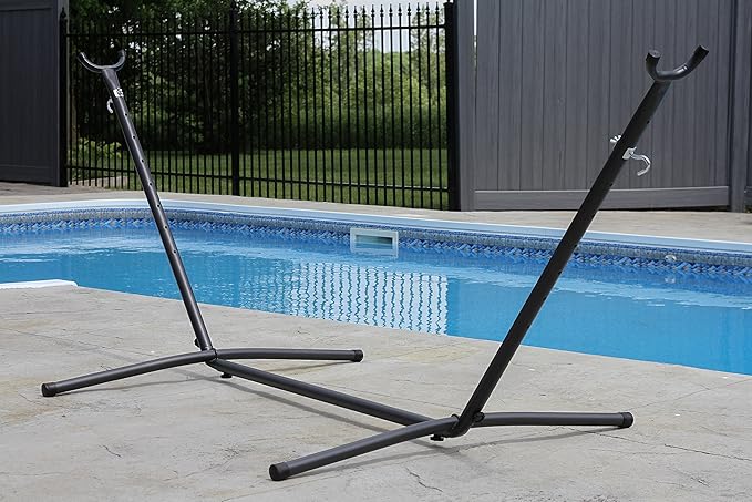 Vivere 10ft Universal Hammock Stand in Charcoal