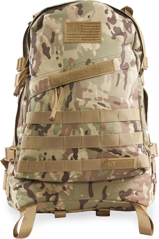 Highland Tactical Stealth Heavy Duty Tactical Backpack Backpack CAMO