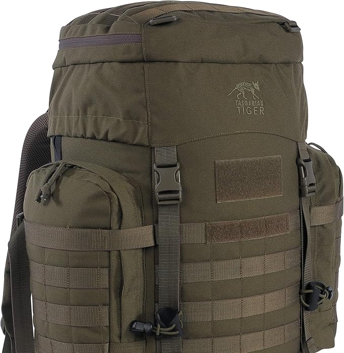 Tasmanian Tiger Raid Tactical Backpack MKIII - 52-Liter V2 Plus Carrying System with MOLLE System and Detachable Hip Strap Olive - 52 Liter