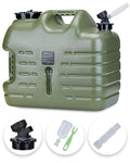 UPWOIGH 5 Gallon Water Jug Camping Water ContainerTruly No Leakage Water StorageLarge Military Green Water TankBPA Free Portable Emergency Water Containers for Outdoors Hiking Accessories