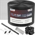 ZeroPone 8inch x 100ft Solar Panel Bird Guard Critter Guard for Solar Panels with 100 Pcs Stainless Steel Fasteners Removable PVC Coated Pigeon Netting Wire for Squirrel Bird Critters Proofing