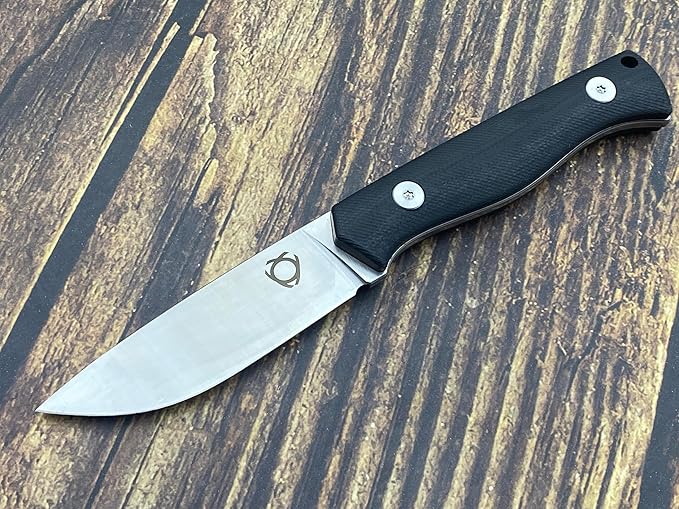 TWO SUN SixLeaf SL-41-G10 Micro Fixed Blade Knife M390 Steel G10 handle Belt Sheath EDC Mini Tool