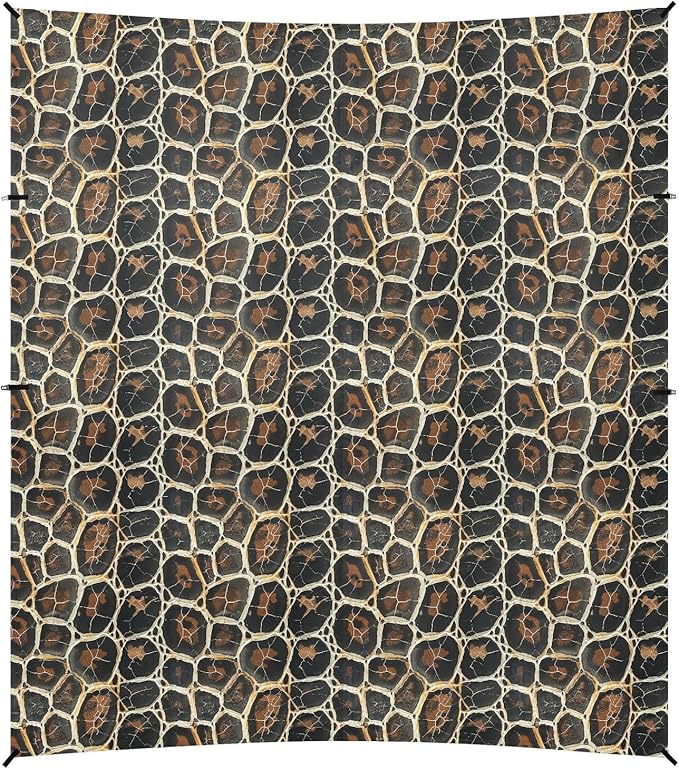 ALAZA Snake Skin Print Beach Tent Sun Shelter UPF50+ Protection Beach Shade Canopy w/ 4 Sandbags for Outdoor Camping Fishing Backyard Fun Picnic 10x9 ft