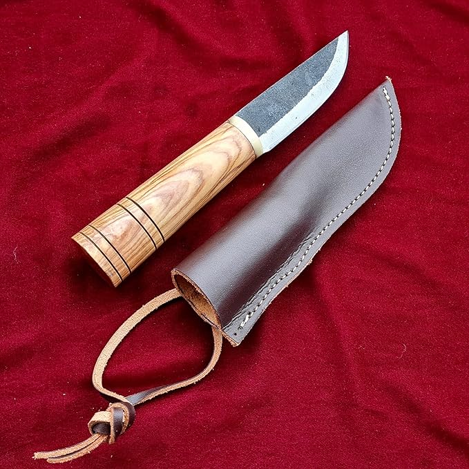 Medieval Knife | Handmade Viking Knife | Celtic Knife for Garden and Camping with Leather Bag | LARP | HFK23