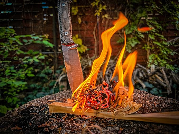 Adventurer II Outdoor Knife 10-inch Full Tang Sleipner Steel Blade Drop Point Design by NN Knives - With a KYDEX Sheath Included