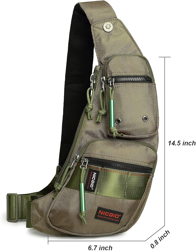 NICGID Sling Backpacks Sling Chest Bag Shoulder Crossbody Bags for Men Women Outdoor Travel | Outdoor Travel