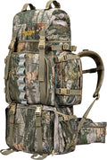 NEW VIEW Hunting Backpack for Men 80L Camo Bag for Deer Elk Waterproof Daypack with Rain Cover &amp Frame