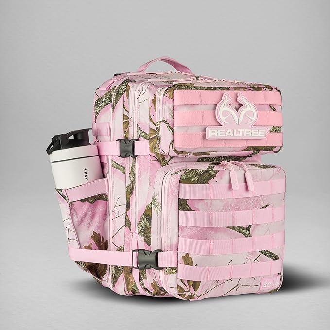 WOLFpak 35L Meal Prep Management Backpack (Realtree APX Flushing Pink) | Easily Store &amp Organize Food Storage Containers w/Built-In Lunch Box Cooler Travel Insulated Bag