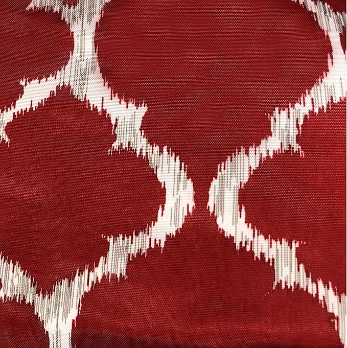 Hammock Chair Hanging Rope Swing *12 Patterns Quality Comfortable and Breathable Fabric - Indoor/Outdoor - Red Geometric Pattern