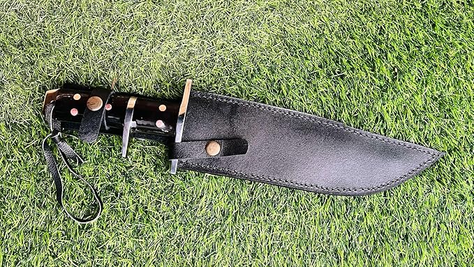 10 Unpolished carbon steel Tactical Knife - Hand Forged Full Tang Camping tool Knives