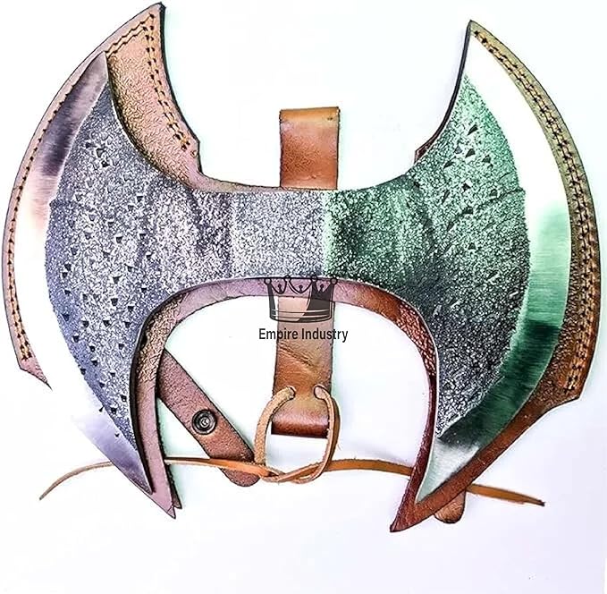 Handmade Carbon Steel Viking Axe Double Sided Axe Head Real Battle Axe Head Warrior Axe Medieval Axe Birthday Gift Hatchet by Empire Industry