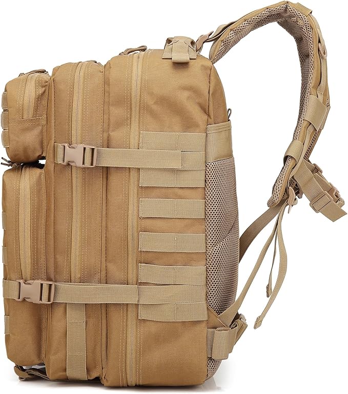 Lovelinks21 Hiking Assault Backpack Waterproof Motorcycle Backpack Bug Out Pack Rucksack for Outdoor Hiking