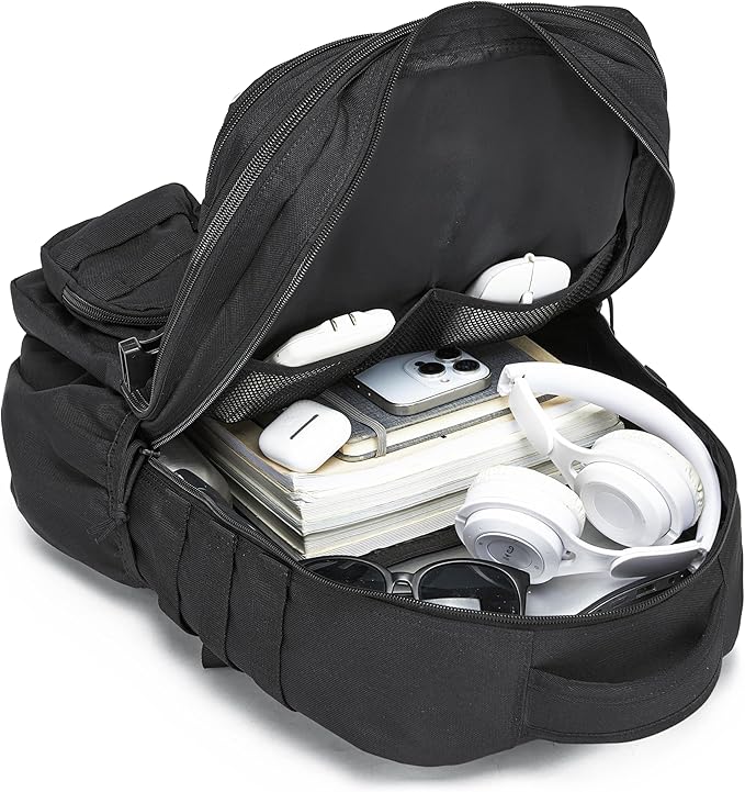 Wotony Tactical Backpack - Military waterproof backpack with multiple pockets and tactical gear for the outdoors (Gray Maple Leaf 35L)
