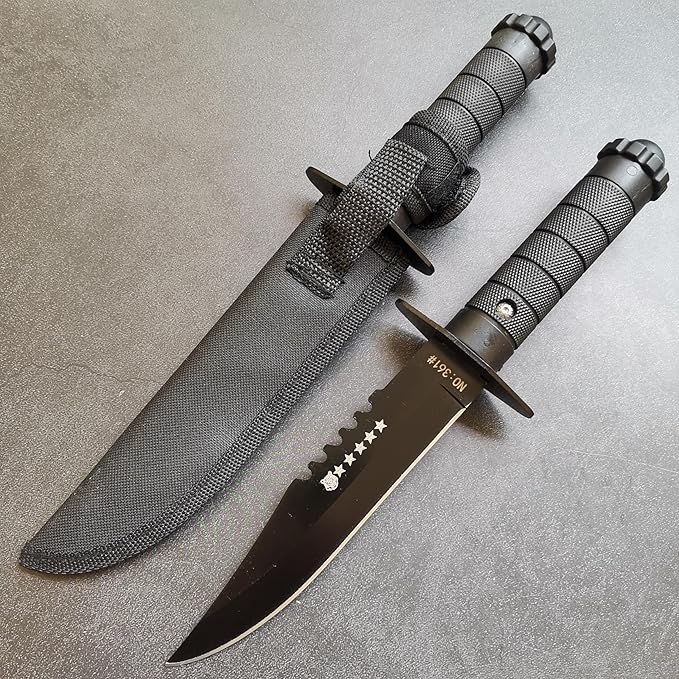 Axe &amp Survival Bowie Knife &amp Folding Pocket Knife Fixed Blade Hunting Knife with Sheath Sharpener and Fire Starter Inculded Tactical Knife for Camping Hunting Outdoor (Type-2)