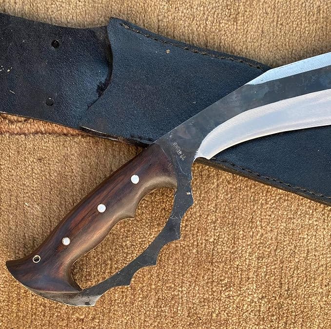 12 D-Guard Handle Farmer Rust free Kukri - Survival Hunting Khukuri High Carbon Steel Fishing Knife Outdoor Camping Tool Activities