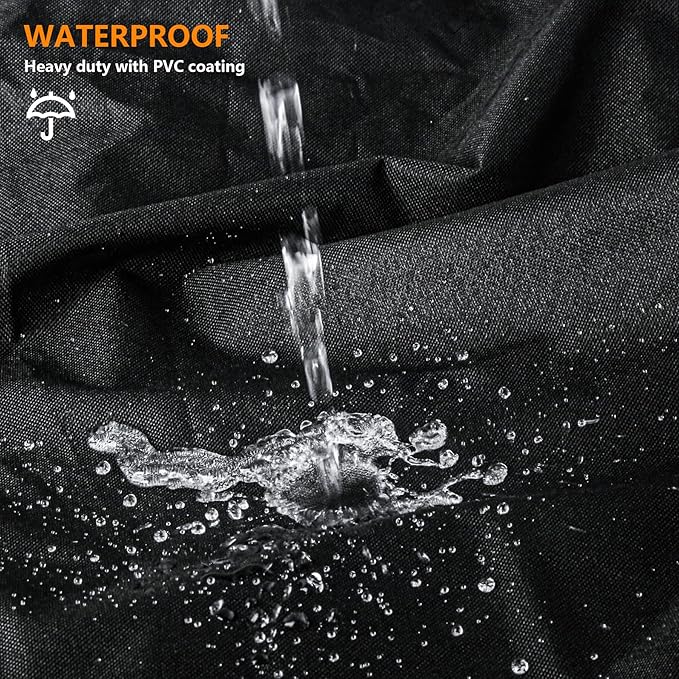 Vertical Smoker Cover For Pit Boss Pellet Smoker 4/5/7 SeriesPro Series 4 Grill Cover Compatible With PBV4PS1PBV5PW1PBV4PS2 PBV5P1735507304073752PB10739Weather-Resistant Zipper Design (Black)