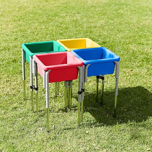 ECR4Kids Square Bin with Lid Storage Containers Yellow 2-Pack