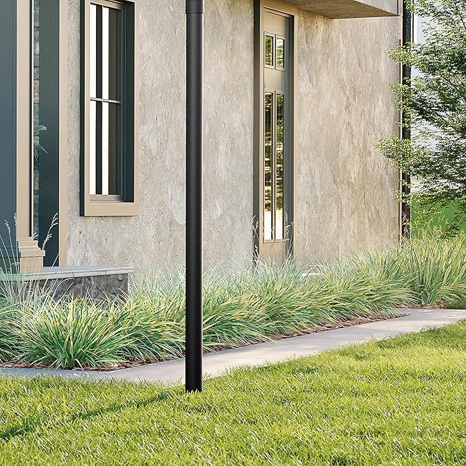 Kichler Outdoor Accessory Post in Black Heavy-Duty Accessory for Post Lanterns and Landscape Fixtures 9506BK (3 W x 84 H)