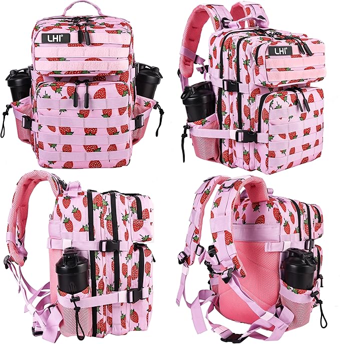 LHI Tactical Military Backpack for Men and Women 25L/35L Army Assault Pack Bag Small Rucksack with Bottle Holder