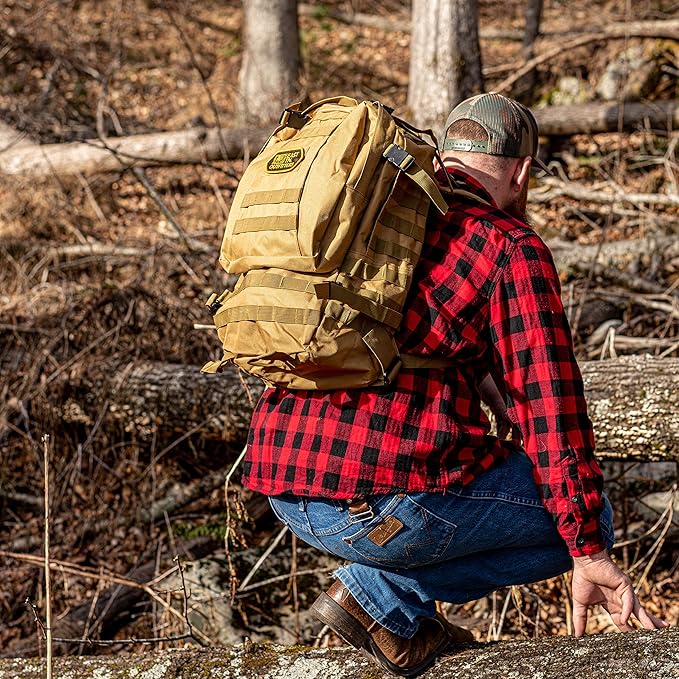 East TN. Outfitters Tactical Backpack Hunting Bug Out Bag 3 Day Pack Bugout Big 45 Liters Hiking Camping Overnight