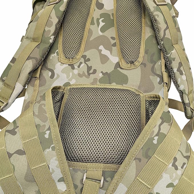Silfrae Tactical Rifle Backpack Long Rifle Bag Molle Military Backpack for Trekking Hunting Camping
