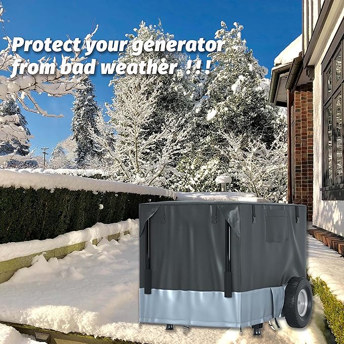 Generator Running Cover Compatible with Generac XT8500EFI GP3600 and Similar Size Generators - Can Be Used While Running