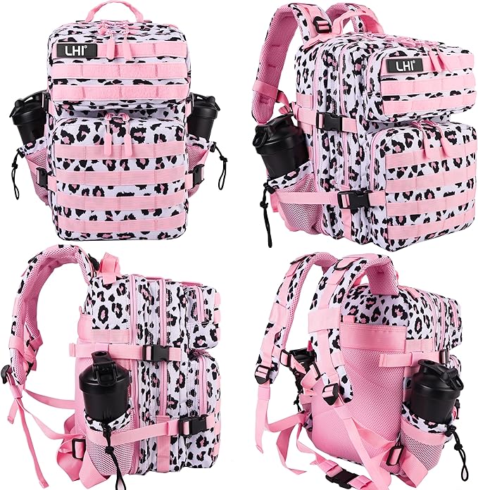 LHI Tactical Military Backpack for Men and Women 25L/35L Army Assault Pack Bag Small Rucksack with Bottle Holder