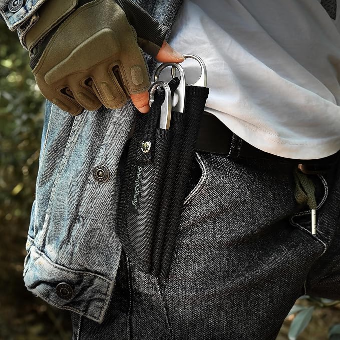 ZhengSheng 3 Piece Hunting Knife set Survival Knives Bowie knife and Gut Hook Knife with Nylon Sheath for Hiking Outdoor Camping Activities